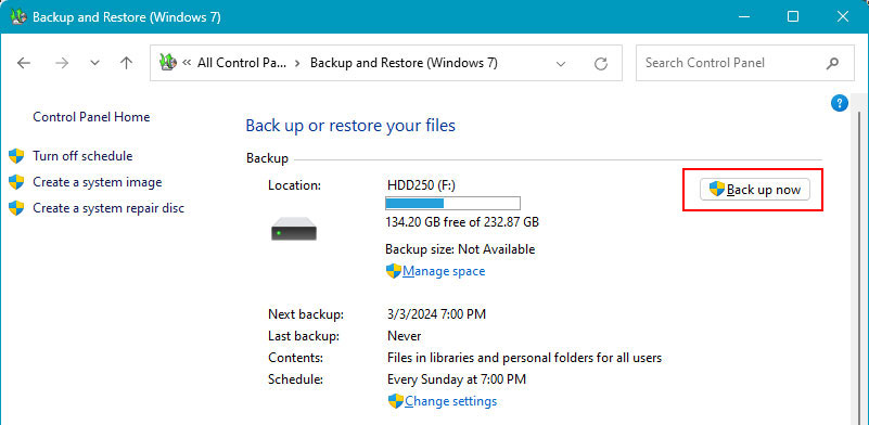 Wie man ein Windows-Backup erstellt