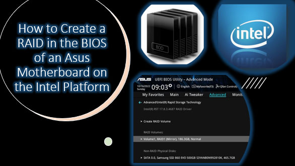 So erstellen Sie ein RAID im BIOS eines Asus-Motherboards auf der Intel-Plattform