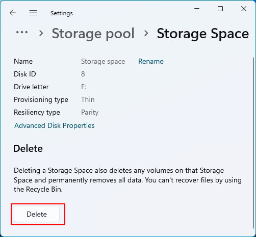 Wie man einen Speicherplatz in Windows 11 löscht