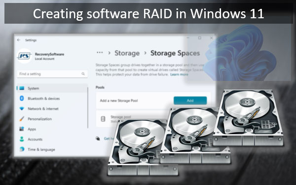 Erstellen eines Software-RAID in Windows 11