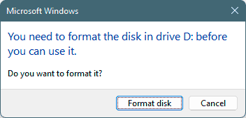 Daten wiederherstellen, wenn der USB‑Stick formatiert werden soll