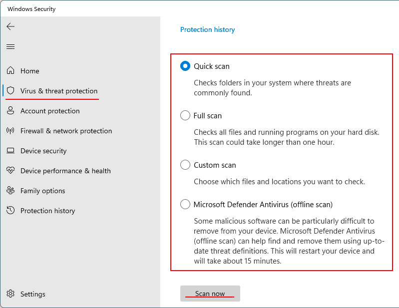 Wie führt man einen Defender-Scan unter Windows 11 durch?