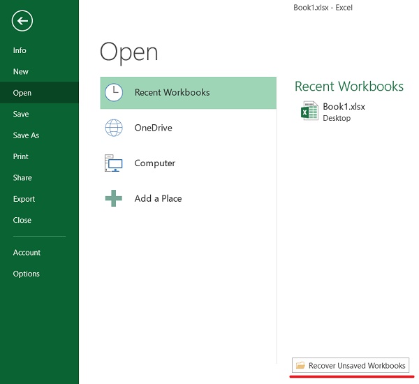 So stellen Sie eine nicht gespeicherte oder überschrieben Excel-Datei in Microsoft Excel wieder her So stellen Sie eine nicht gespeicherte oder überschrieben Excel-Datei in Microsoft Excel wieder her