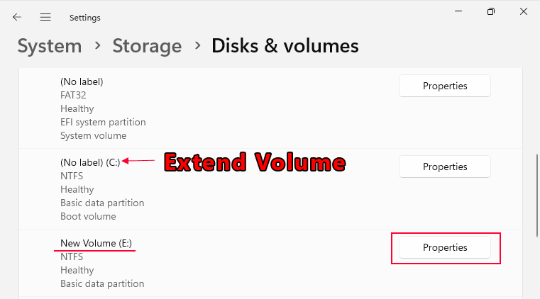 Datenträger in Windows 11 erweitern Datenträger in Windows 11 erweitern