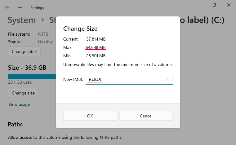 Windows 11: Volume erweitern Windows 11: Volume erweitern
