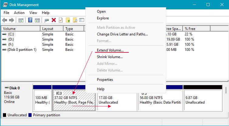 Volume erweitern in Windows 11 nicht verfügbar Volume erweitern in Windows 11 nicht verfügbar