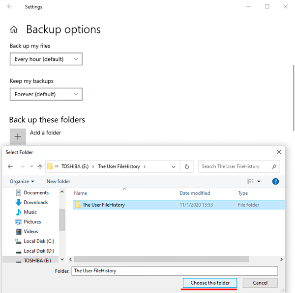 Verwenden, Konfigurieren und Wiederherstellen von Dateien mithilfe der Funktion „Dateiversionsverlauf“ in Windows 10 Verwenden, Konfigurieren und Wiederherstellen von Dateien mithilfe der Funktion „Dateiversionsverlauf“ in Windows 10