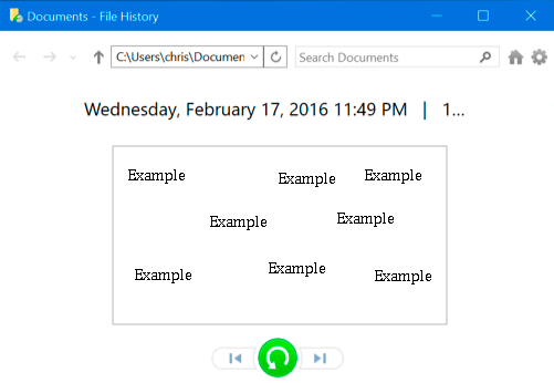 Verwenden, Konfigurieren und Wiederherstellen von Dateien mithilfe der Funktion „Dateiversionsverlauf“ in Windows 10 Verwenden, Konfigurieren und Wiederherstellen von Dateien mithilfe der Funktion „Dateiversionsverlauf“ in Windows 10