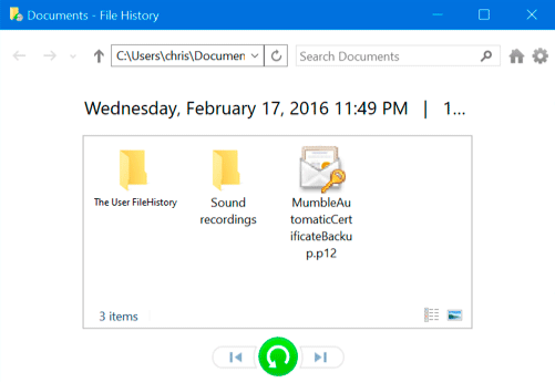 Verwenden, Konfigurieren und Wiederherstellen von Dateien mithilfe der Funktion „Dateiversionsverlauf“ in Windows 10 Verwenden, Konfigurieren und Wiederherstellen von Dateien mithilfe der Funktion „Dateiversionsverlauf“ in Windows 10