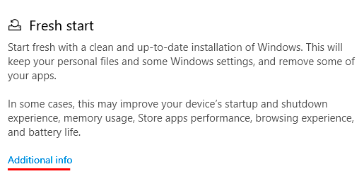 Schnelle Windows-Neuinstallation mit der Funktion „Neustart“
