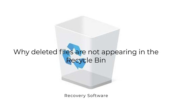 Warum werden gelöschte Dateien nicht im Papierkorb angezeigt?