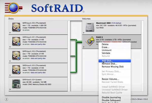 Software-RAID unter macOS erstellen