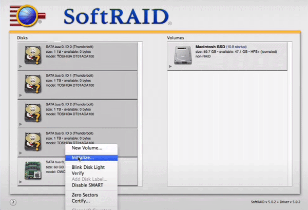 Creating Software RAID in Mac OS
