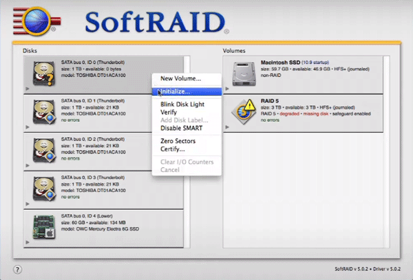 Software-RAID unter macOS erstellen