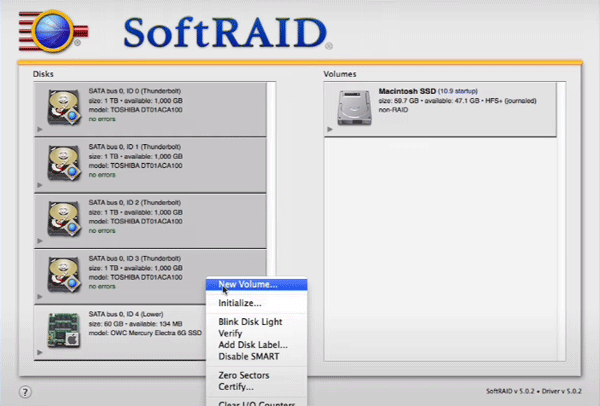 Creating Software RAID in Mac OS
