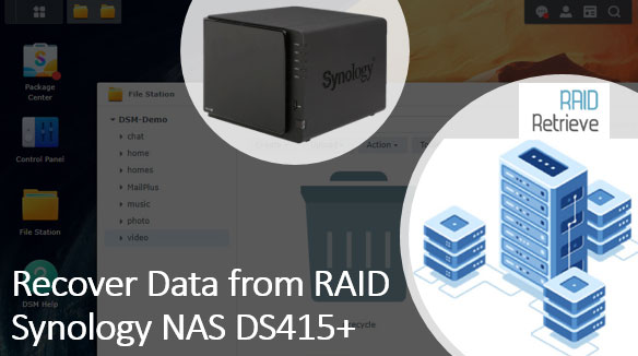 Datenwiederherstellung von RAID Synology NAS DS415+