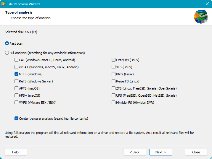 Datenwiederherstellung von NVMe-Laufwerk