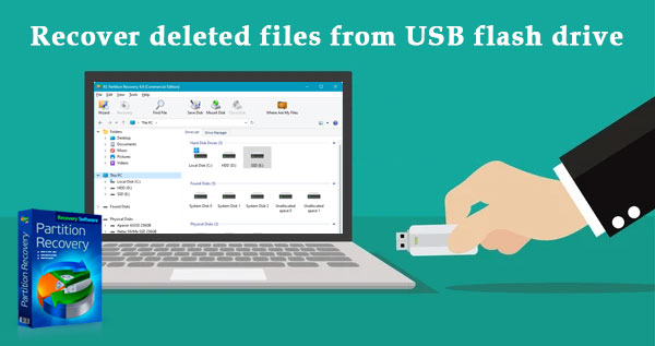 Wiederherstellen gelöschter Dateien von einem USB-Flash-Laufwerk