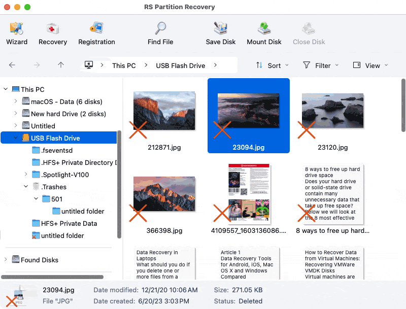 Preview Recoverable Files