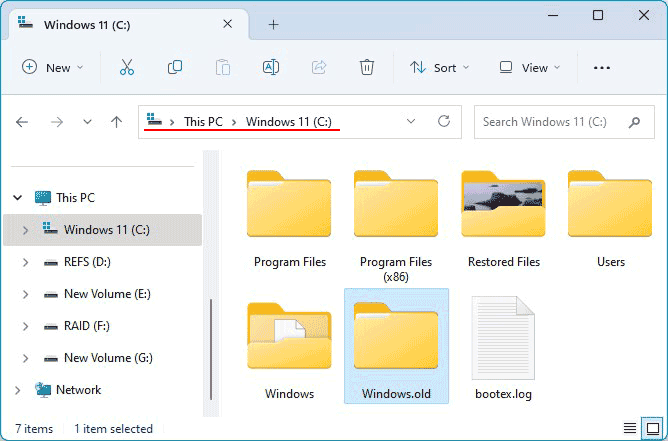 Daten nach dem Zurücksetzen von Windows wiederherstellen