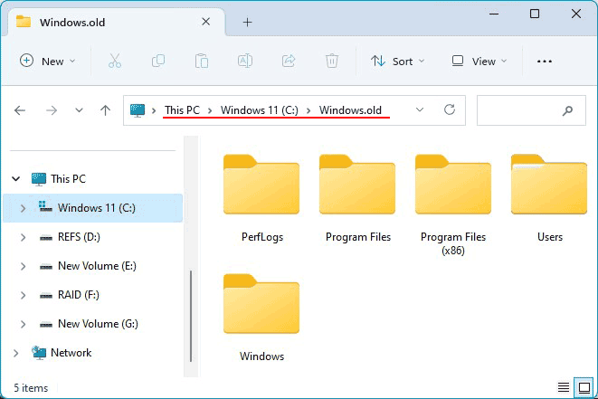 Dateien nach dem Zurücksetzen von Windows wiederherstellen