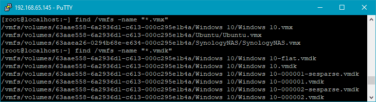 Wo speichert VMWare vSphere ESXi Maschinendateien