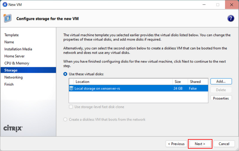 Wiederherstellung einer XenServer-VM