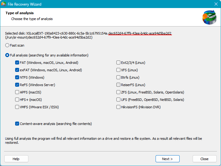 Wiederherstellung gelöschter Daten von XenServer