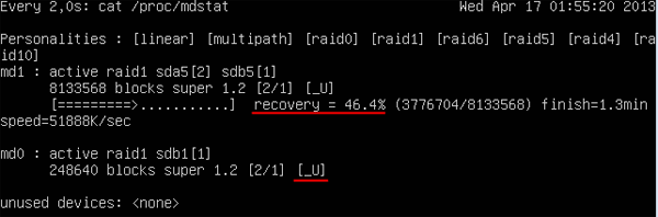 Defektes RAID-Array in Linux
