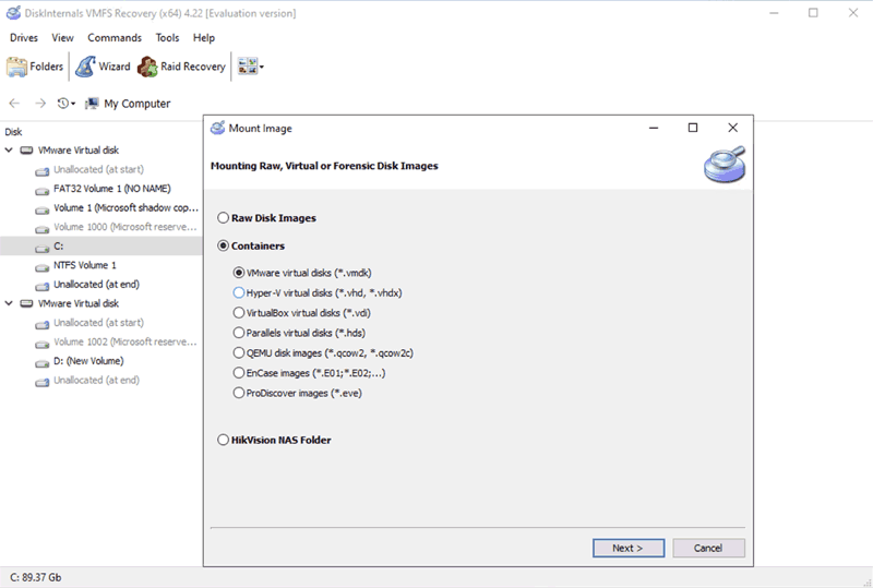 Recover Data from VMDK Disks - RS Partition Recovery