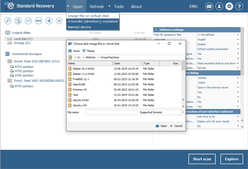 Daten von VMDK-Laufwerken wiederherstellen – RS Partition Recovery