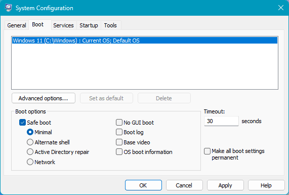 Windows 11 Abgesicherter Modus