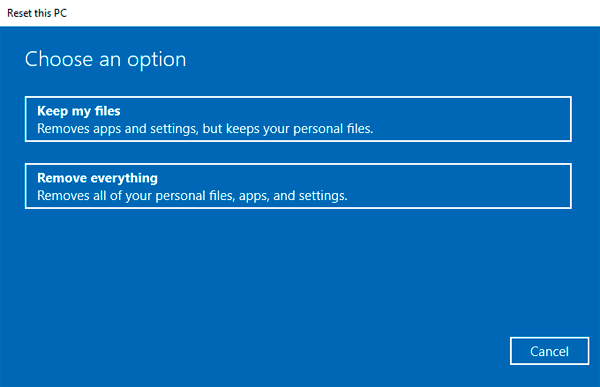 Wie setze ich die Werkseinstellungen von Windows 10 zurück?