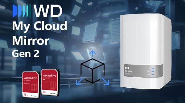 WD My Cloud Mirror (Gen 2) 2-Disk NAS | Daten wiederherstellen