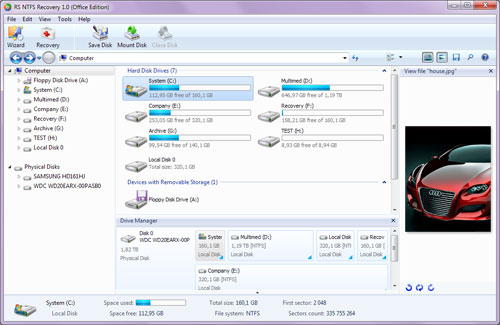 NTFS Data Recovery-Software